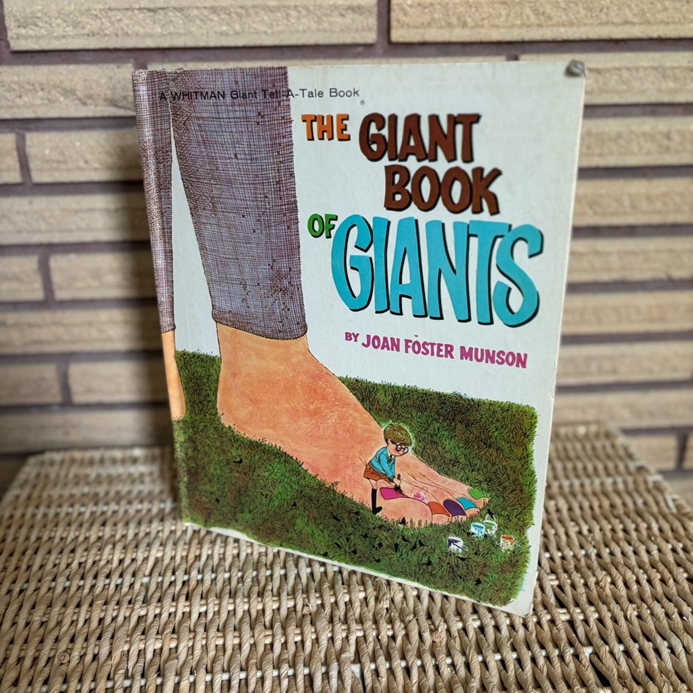 60's "The Giant Book of Giants" - Tell-A-Tale Book - Kids Book - Beginner Reader
